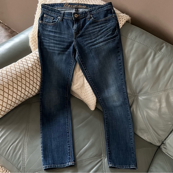 Vintage GAP Premium SKINNY Whiskered Low Rise JEANS Size 8 29 A - Picture 3 of 16